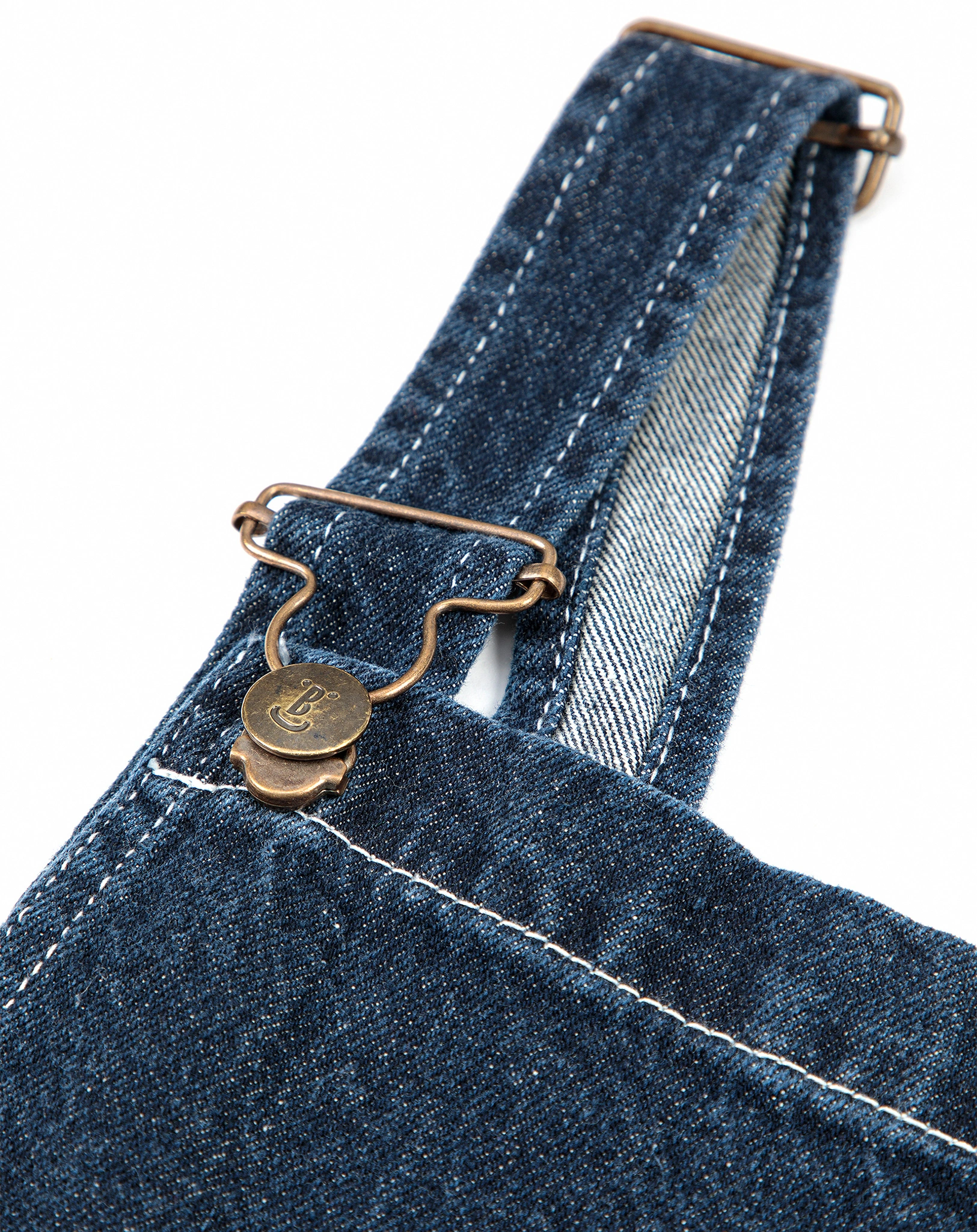 Jeans-Latzhose BIRDS in midnight blue