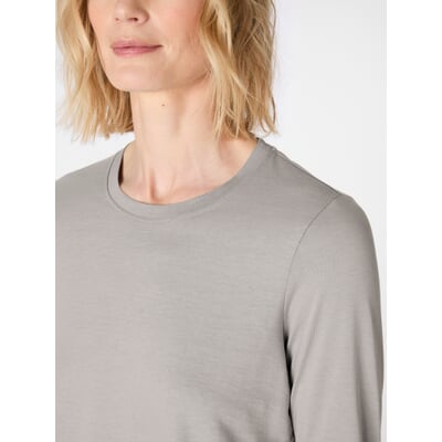 Damen-Langarmshirt, Grau