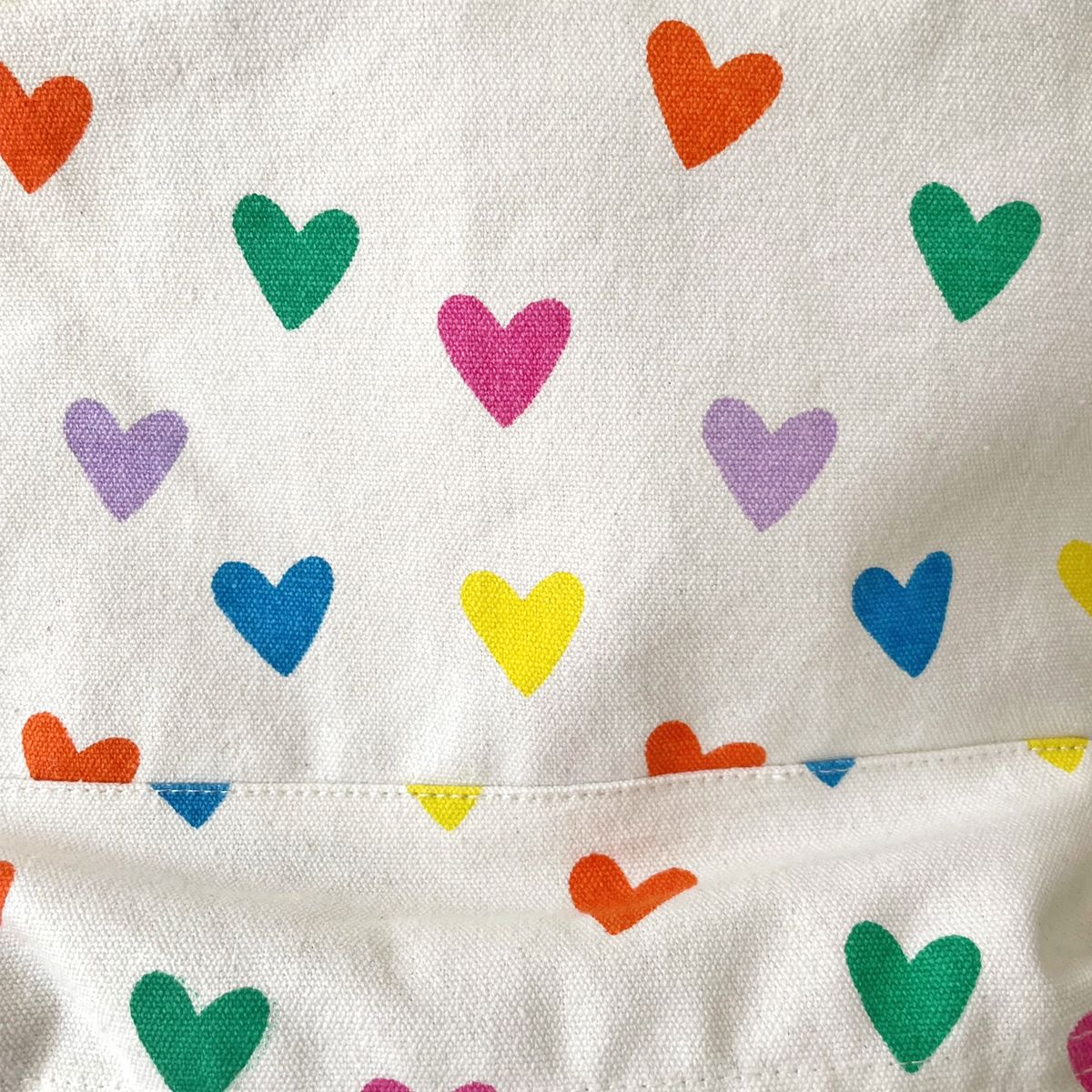 Sac à dos enfant double poignées multicœurs  Jolie saison