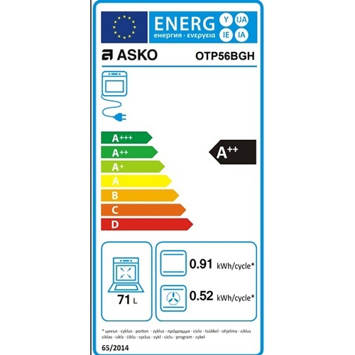 Four encastrable Asko OTP56BGH Noir