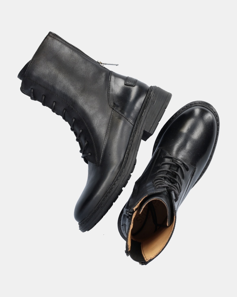 Shabbies Amsterdam Lacey Veterboots  - zwart