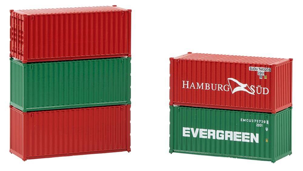 FALLER - 20' Container, 5er-Set