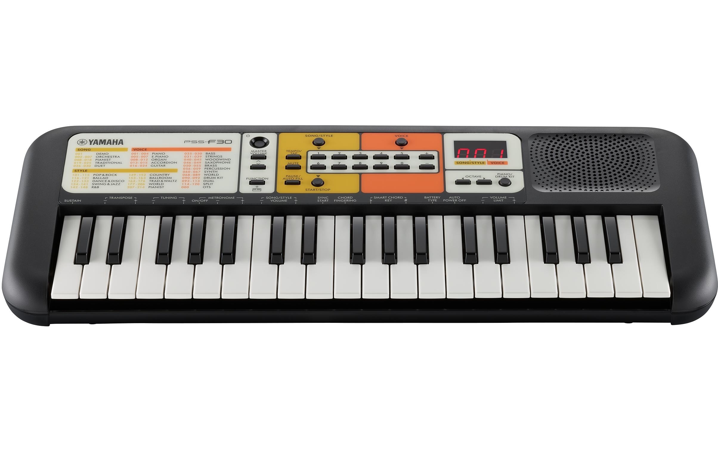 Mini Keyboard PSS-F30Tragbares Keyboard für Kinder zum Einstieg in die Musik
