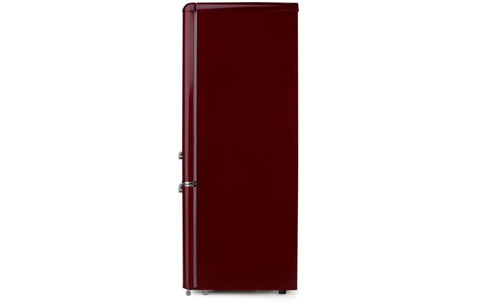Kühlschrank DO91707R Bordeaux, Rechts<br>Freistehender Kühlschrank im Retro-Design