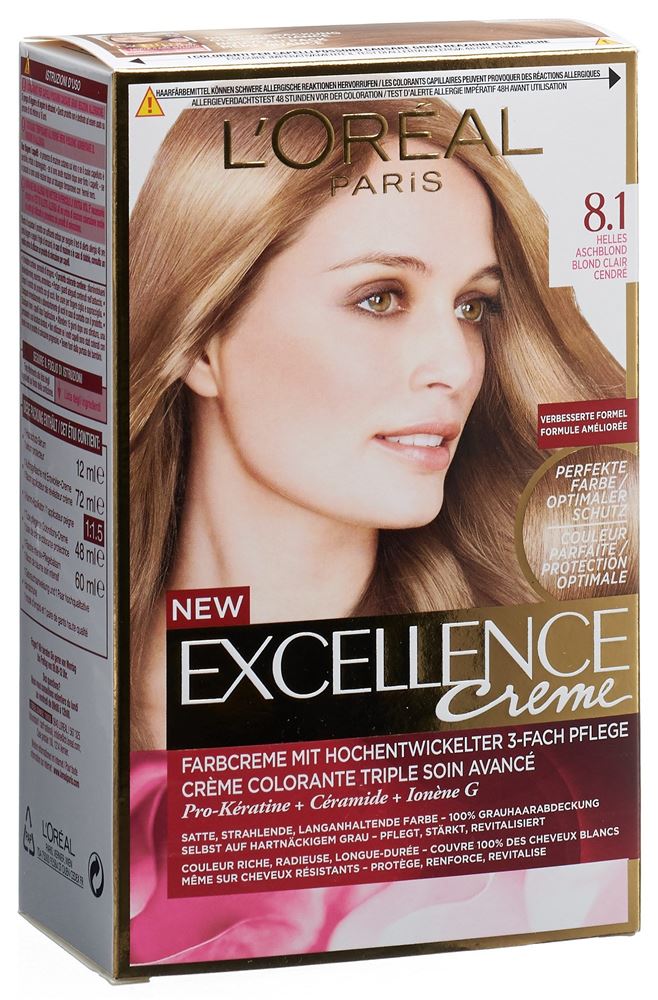 EXCELLENCE Creme Triple Protection<br>1 Stück, Creme, 8.1 helles aschblond