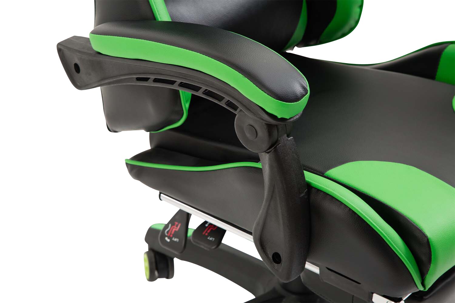CLP Gaming Bürostuhl IGNITE mit Kunstlederbezug I Schreibtischstuhl mit Armlehnen I verstellbarer Drehstuhl im sportlichen Design