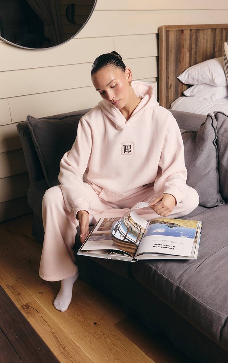 Rose Sweat À Casynthétiqueche En Molleton De Coton Avec Badge Plt