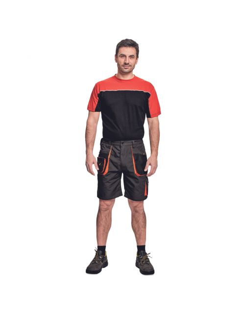 Cerva Werkshort Emerton Antraciet&Oranje - Werkkleding