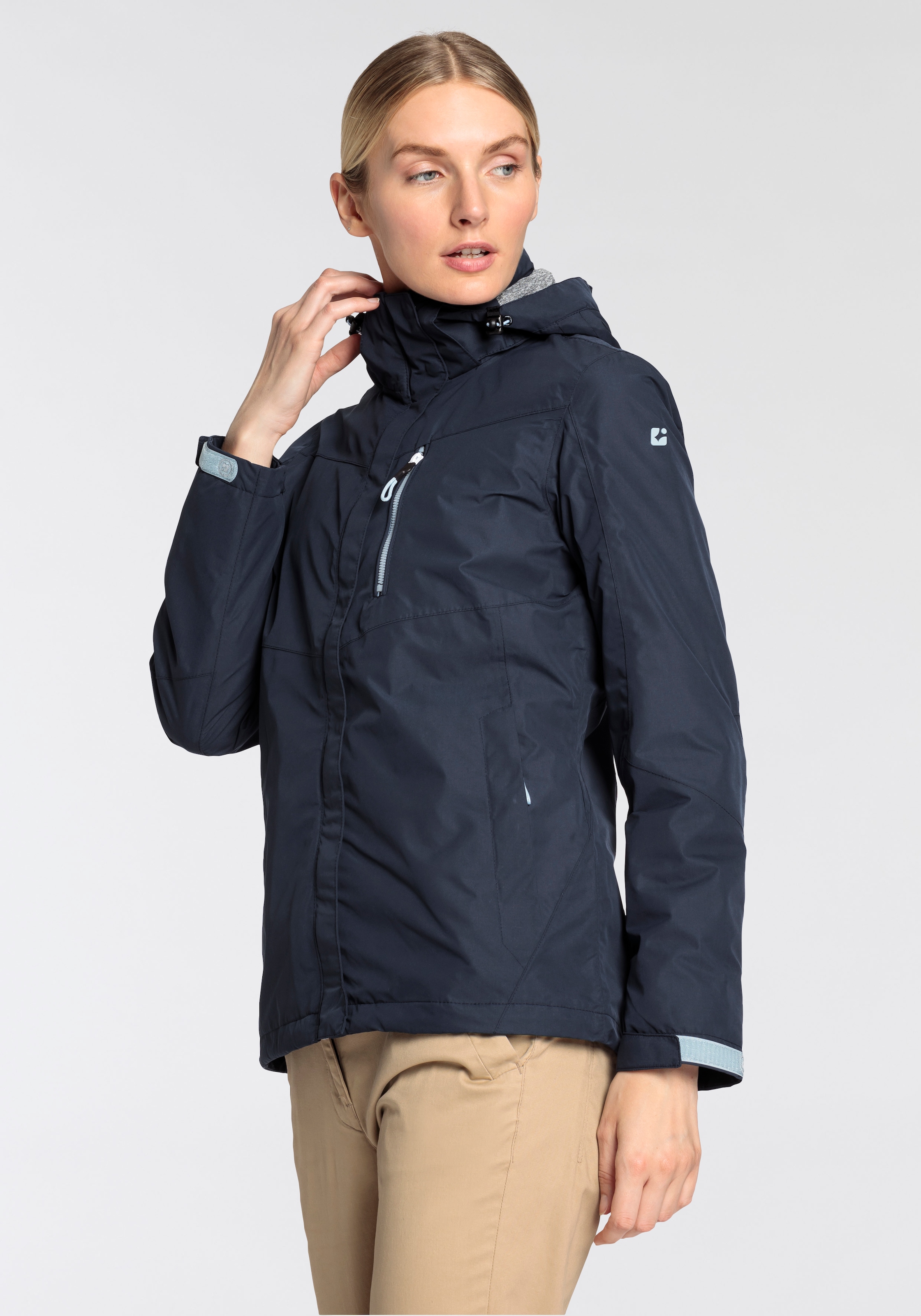 Killtec Regenjacke mit Kapuze Wasser- & winddicht & leicht & abzippbarer Kapuze