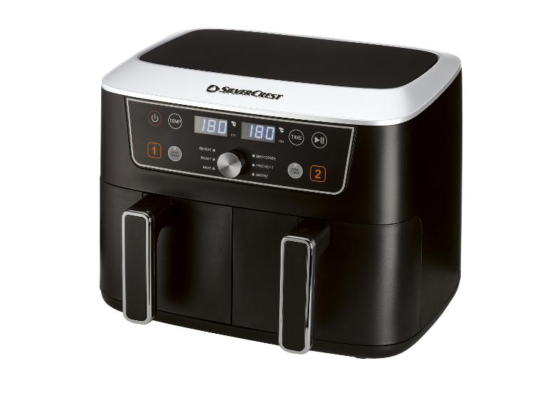 Digitale dual zone hetelucht friteuse 2x 4,35 L