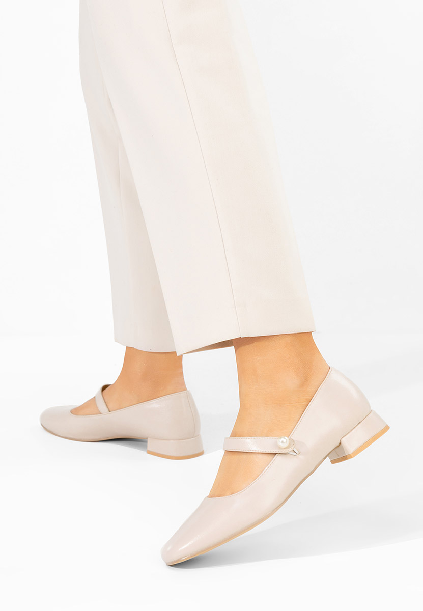 Chaussures à petit talon beige Jenelle