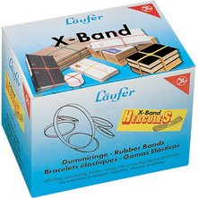 Elastiques en X dans un carton - 500 g, 100 x 11 mm