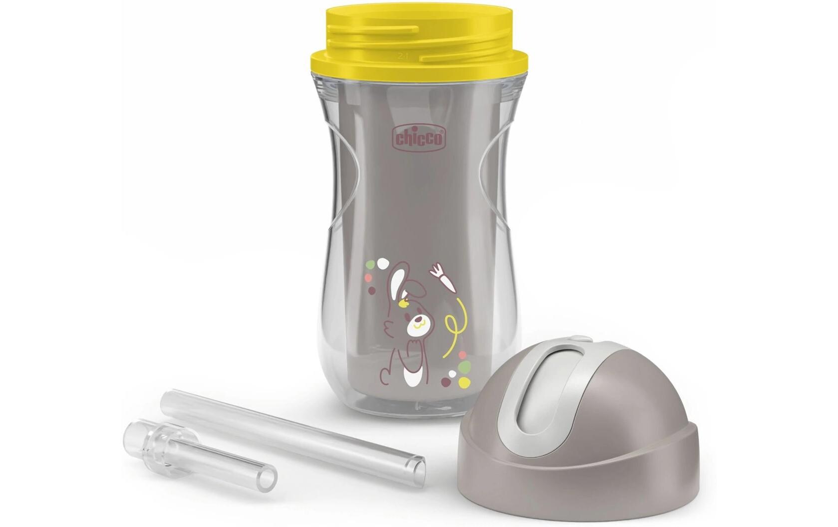 Kindertrinkbecher Sport Cup Grau, 14m+Babytrinkflasche
