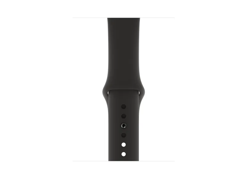 [OUTLET] - Apple Watch Series 5 (GPS) - 44 mm - rumgråt aluminium - smart ur med sportsbånd - fluoroelastomer - sort - båndstørrelse 140-210 mm - S/M/L - 32 GB - Wi-Fi, Bluetooth - 36.5 g