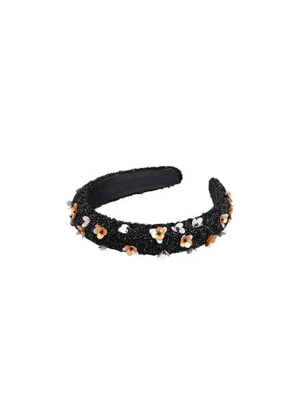 Becksöndergaard  Floradora Beaded hårbøjle - sort