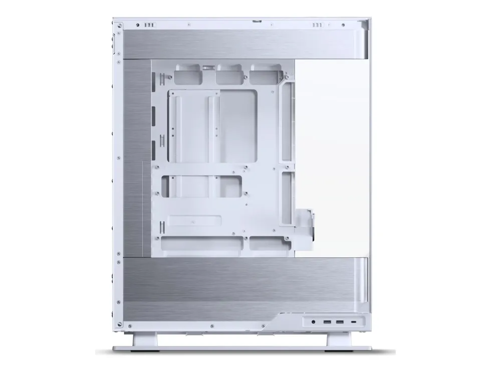Phanteks Evolv Series X2 - Mid tower - udvidet ATX - sidepanel med vindue (hærdet glas) - ingen strømforsyning (ATX) - sølvhvid - USB/Lyd