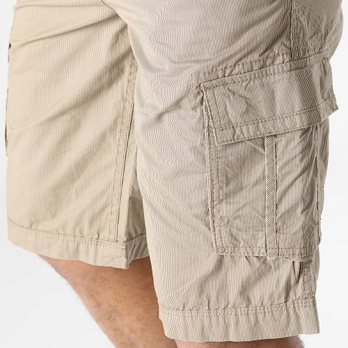 Short Cargo A Rayures Sytro 3 Beige Foncé