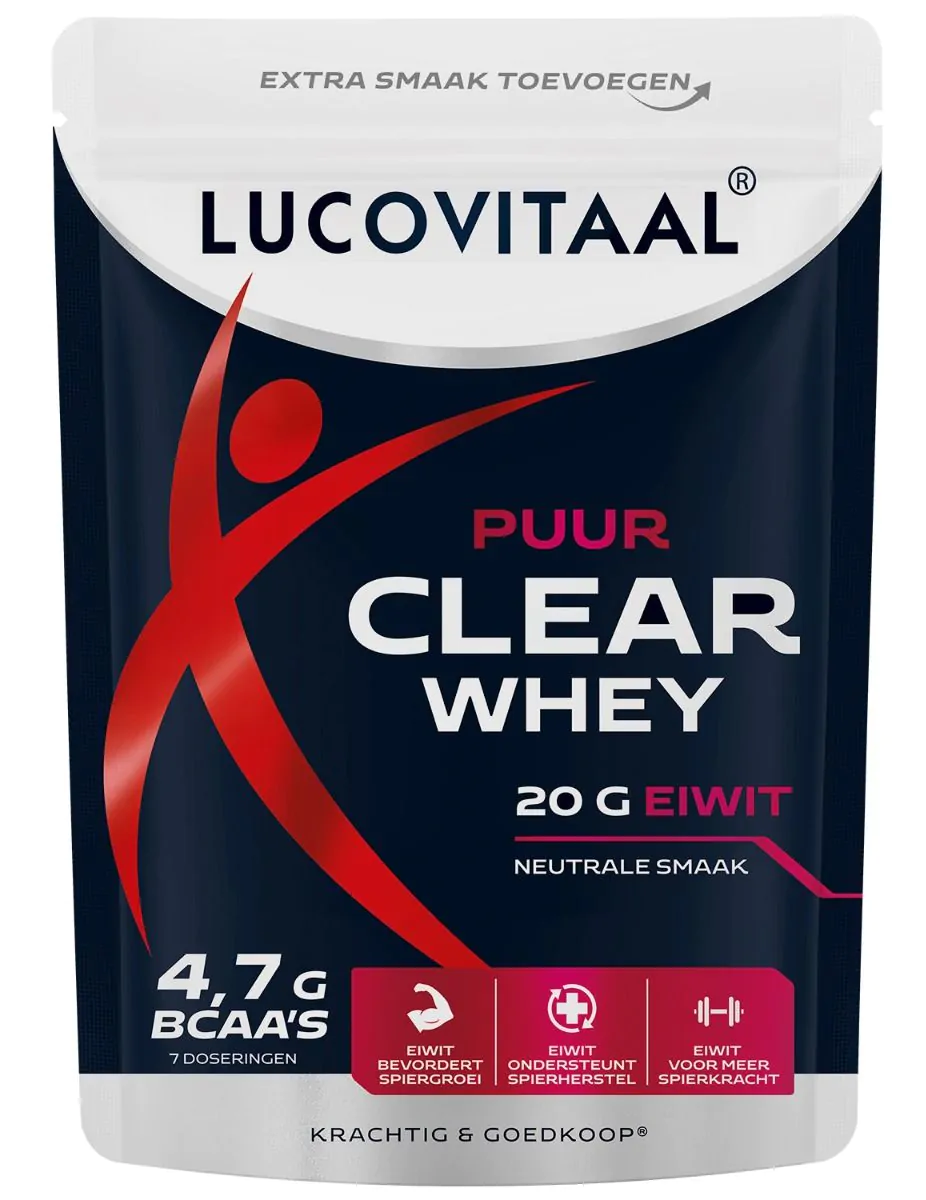 Puur Clear Whey poeder – Verfrissende eiwitlimonade | 175 gram (THT 04-2027)