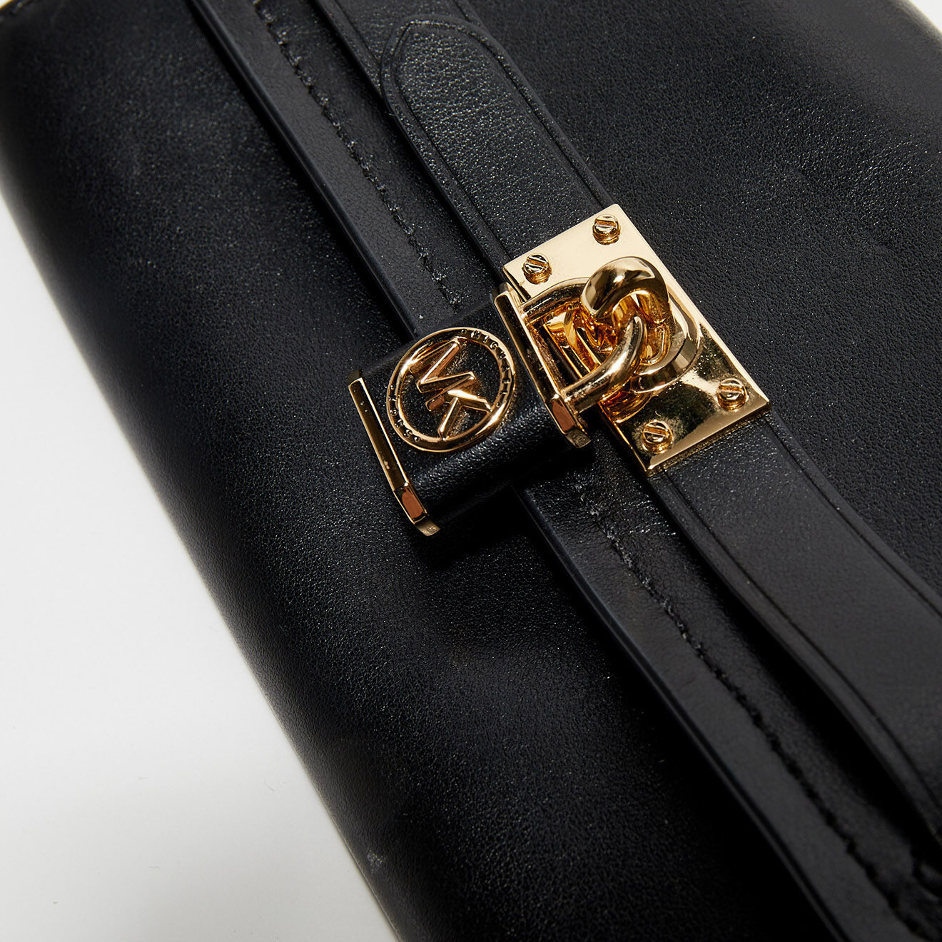 Michael Kors Portefeuille en Cuir Hamilton noir - 20x10x2.5 cm