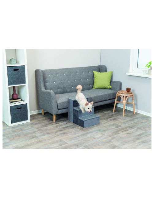 Trixie Hondentrap Met Opbergvak - Hondenloopplank - 34x45x50 cm Grijs