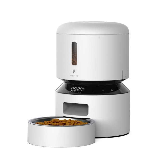 (3L) Granary Automatic Feeder Automatischer Haustier Futter Spender inkl. Sprachaufzeichnung (PL-AF005-91W) - Weiss