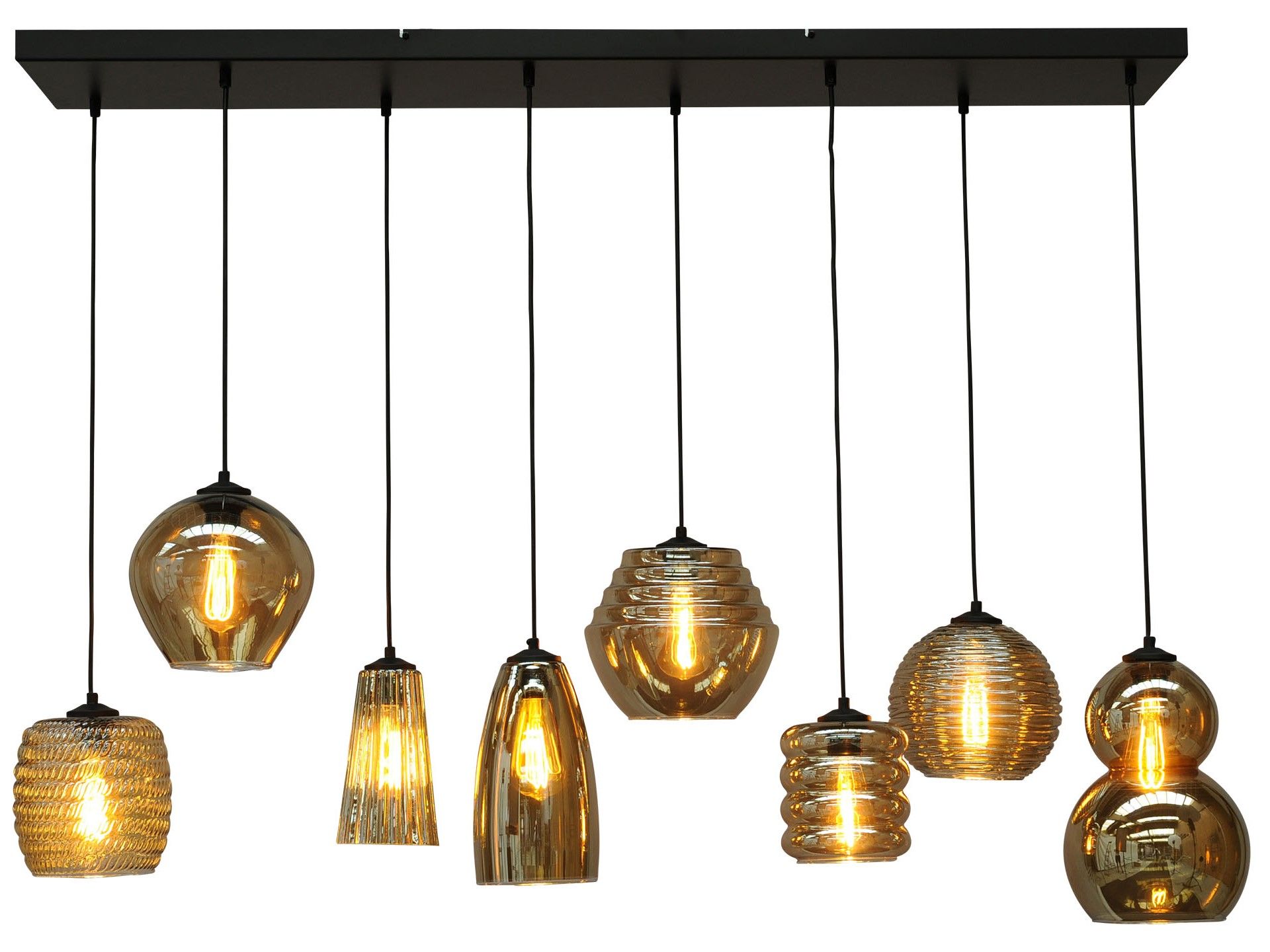 Hanglamp 2261-05-130-25-8-05 Quinto Smoke B130 x D8 cm