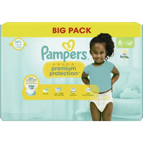 premium protection Windeln Gr.6 (13+kg) Big Pack