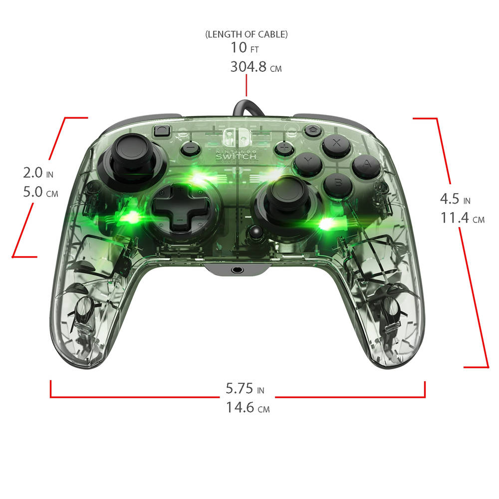 Nintendo Switch Afterglow Prismatic Deluxe+ bedrade controller