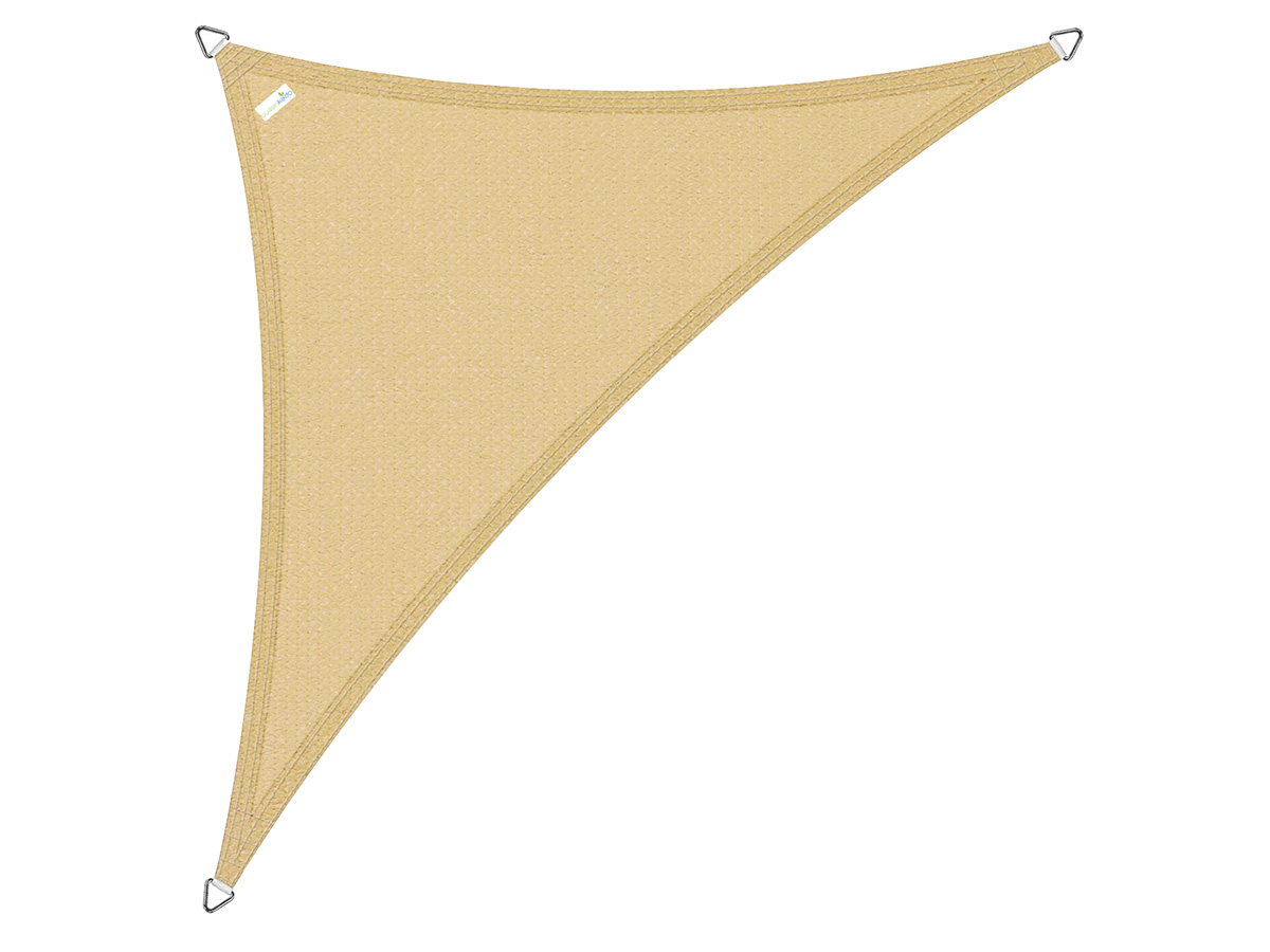 Buitenkado 3x4x5 hdpe schaduwdoek - sand beige