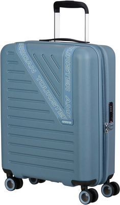 American Tourister Dynabelt Spinner Trillekoffert 36L, Rainstorm Blue