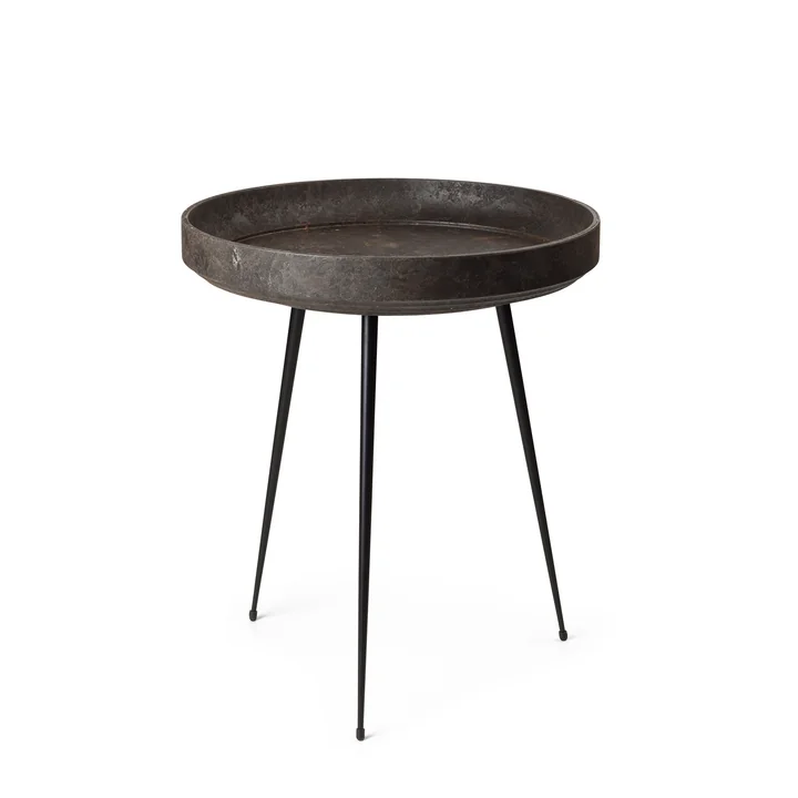 Mater - Bowl Table medium, Ø 46 x H 52 cm, schwarz (Coffee Waste Edition)