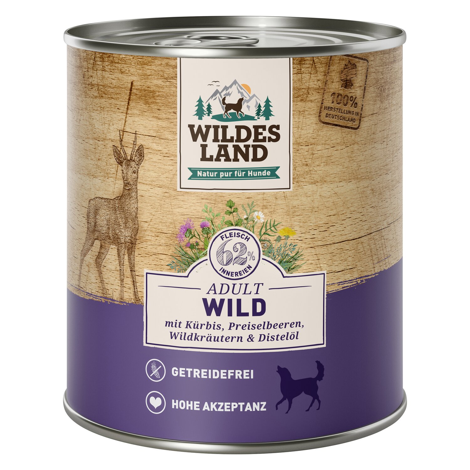 WILDES LAND Nassfutter Classic Adult  - Rind