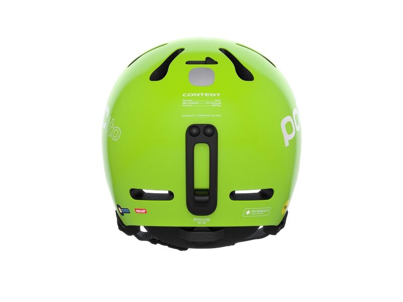 POC Helm POCito Fornix MIPS Fluorescent Yellow/Green, XS-S Kinder Skihelm