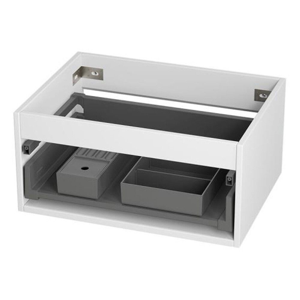 BADEROMSMØBEL CAMARGUE IQ+ SLETT FRONT HVIT MATT 120CM