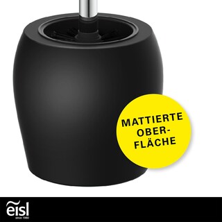 eisl WC-Bürstenhalter schwarz 12x38x12 cm