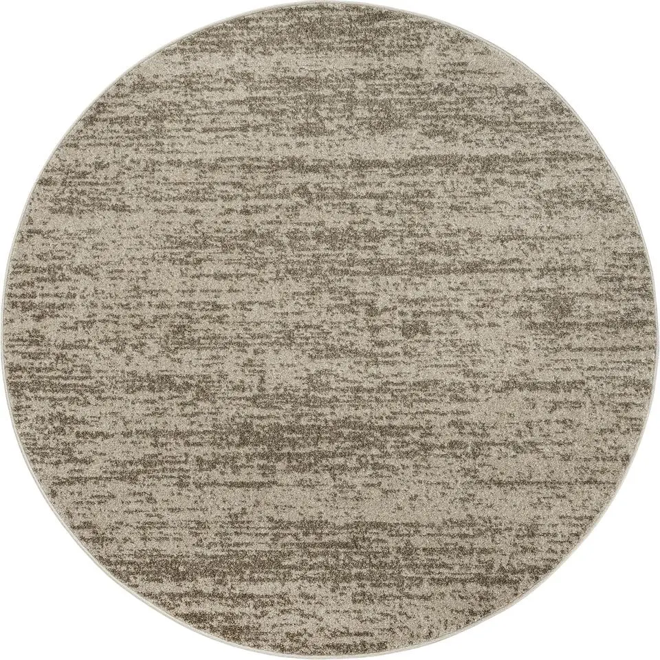 Relax Oslo - Laagpolig Effen Vloerkleed - Beige - 150 CM ROND