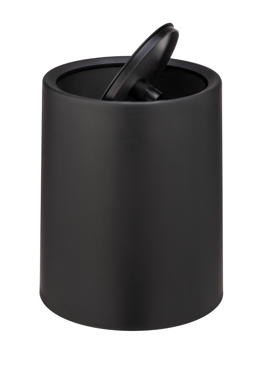 Wenko Atri prullenbak 6 liter zwart