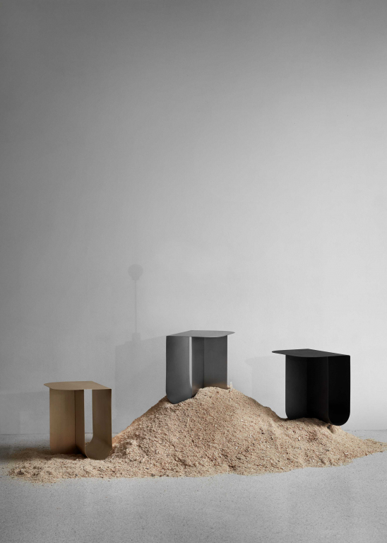 Northern Mass bijzettafel zwart