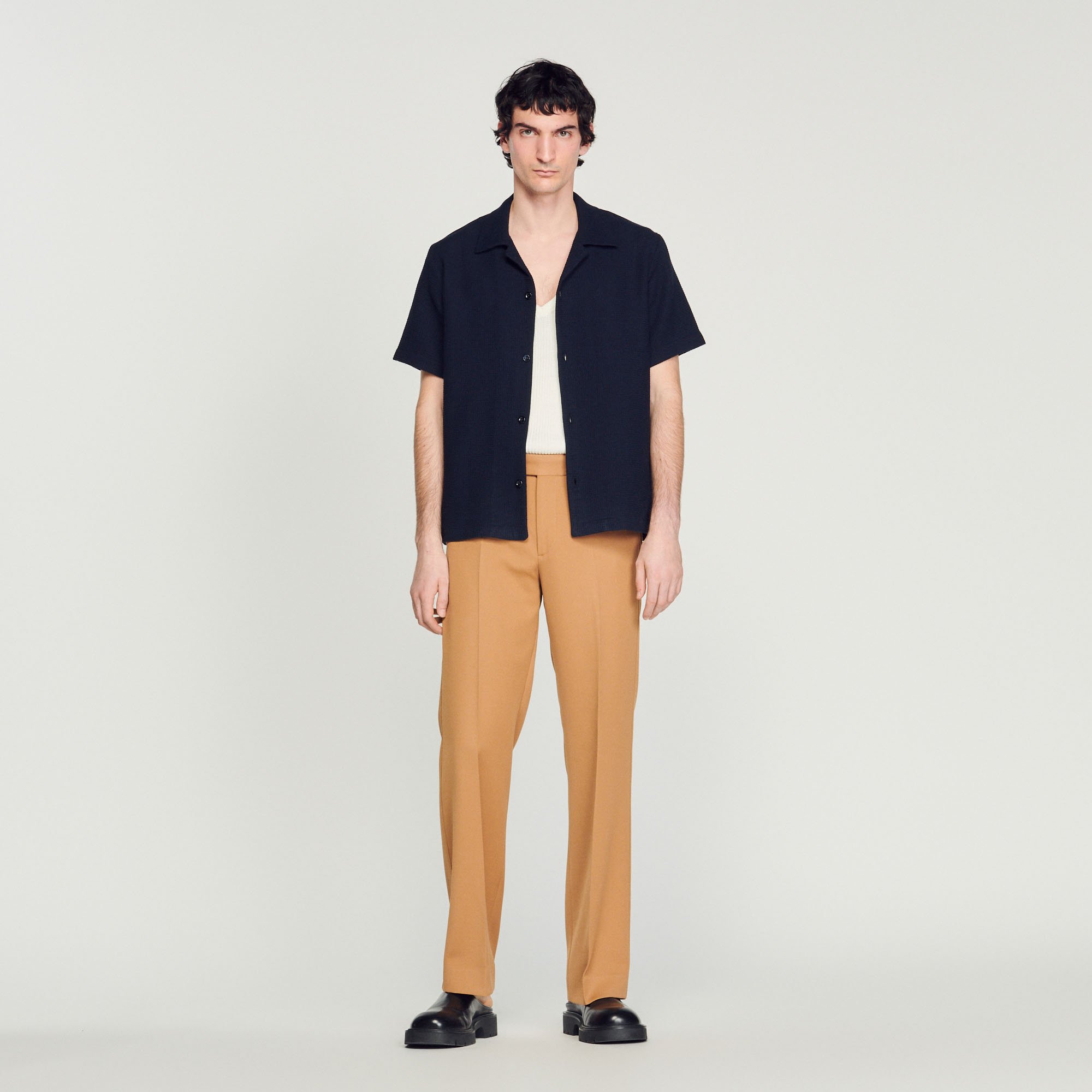 Chemise nid d'abeille