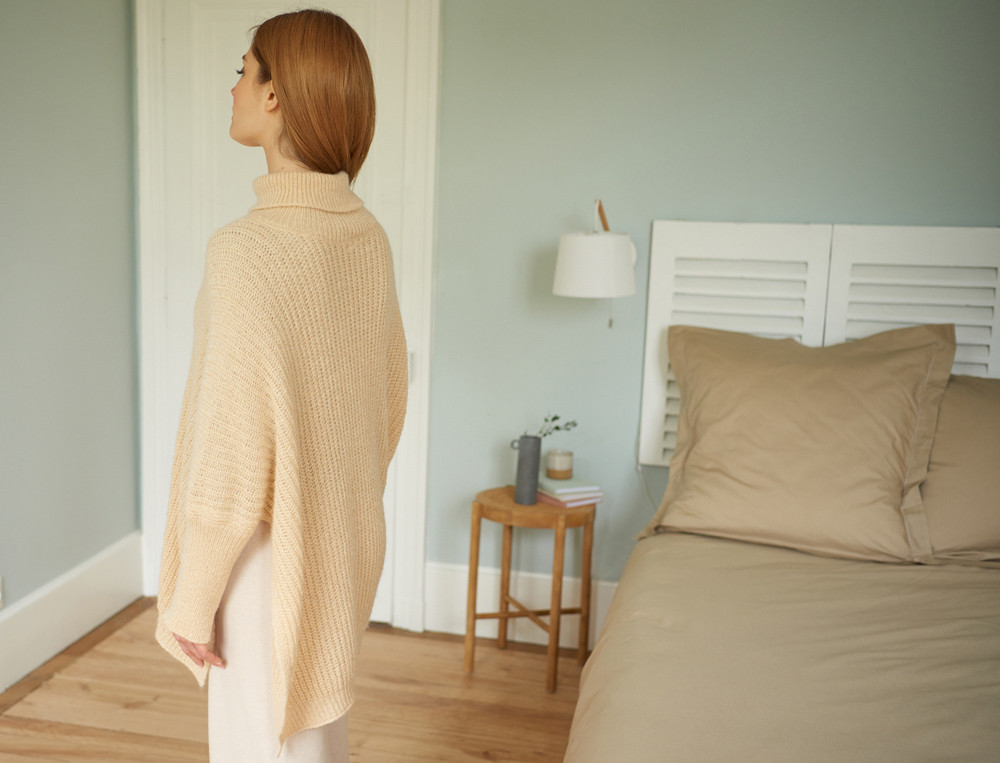 Poncho pull-Terres de douceur