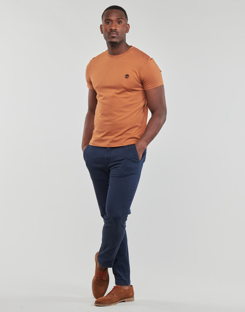 Timberland - DUNSTAN RIVER JERSEY CREW TEE SLIM - Marron