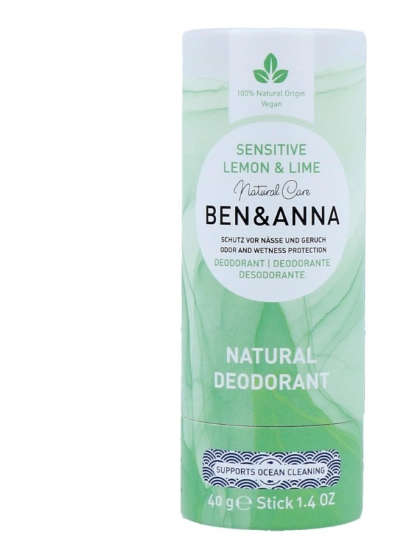 ben&anna Lemon & Lime Sensitive Deo Stick 40 G