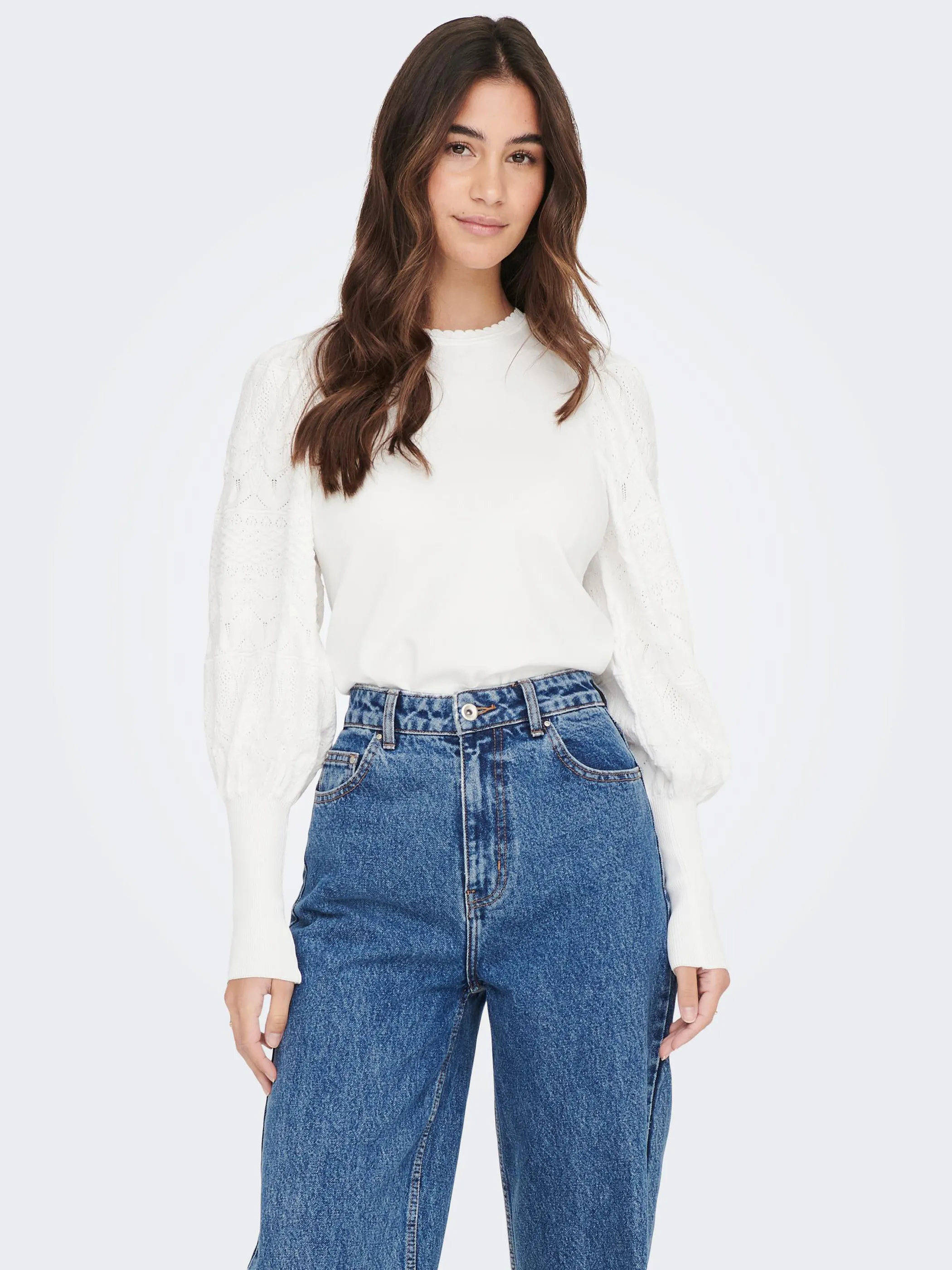 Only ONLMELITA L/S O-NECK Strickpullover
