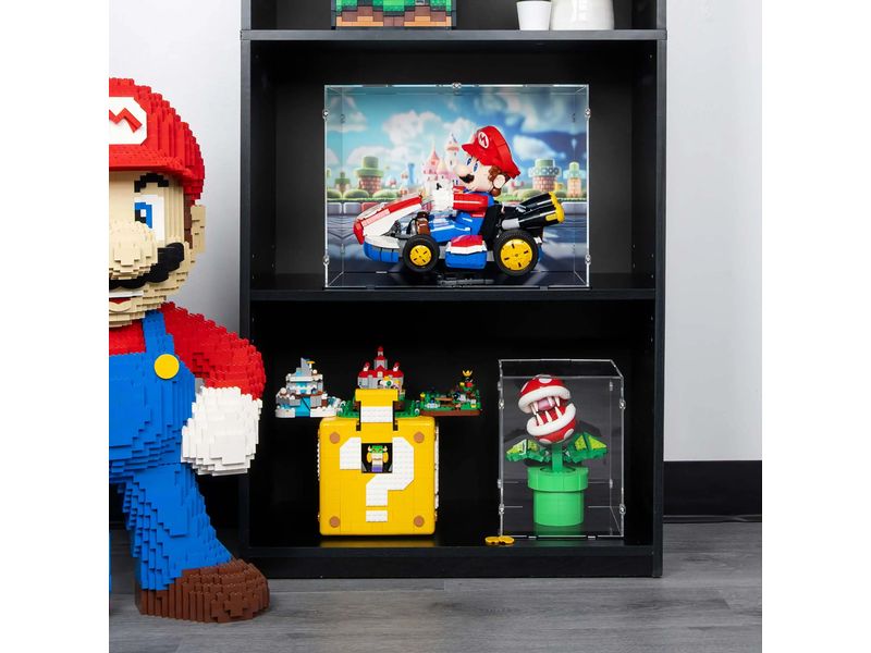 iDisplayit Acryl-Display für Mario Kart – Mario & Standard- Elegantes Acryl-Display für die LEGO Sammlung