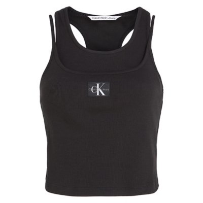 Débardeur femme Badge Rib Double Layer CALVIN KLEIN