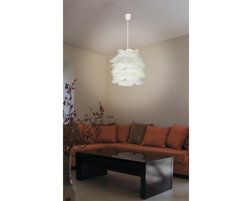 Lampenkap Ø 32 cm wit zonder fitting + ophanging