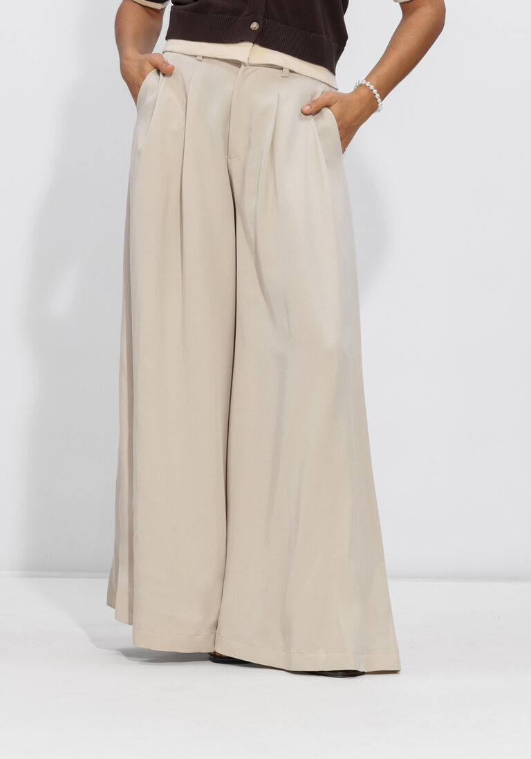 beige co'couture broeken pamcc skirt ll pant