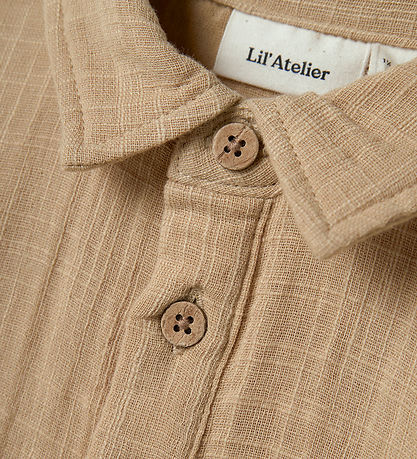 Lil' Atelier Bluse - Musselin - Loose - NmmDawson - Taos Taupe