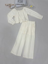 Luna bow set - creme (Verzenddatum 2 maart)