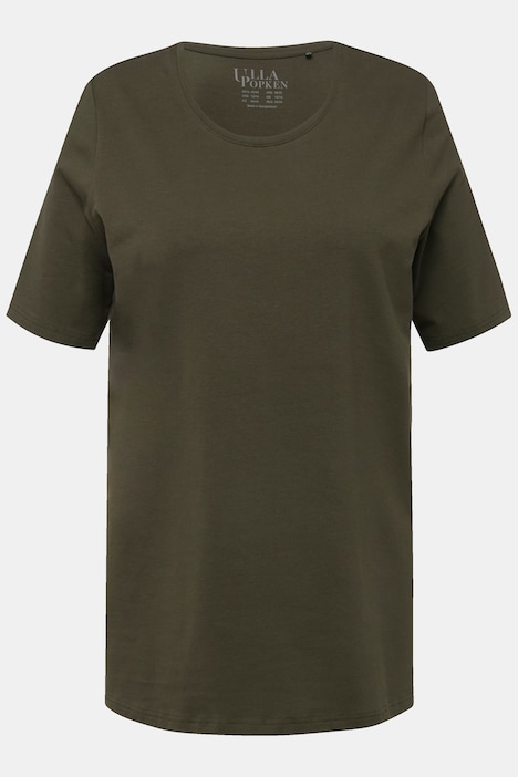 T-Shirt, A-Linie, Rundhalsausschnitt, Halbarm